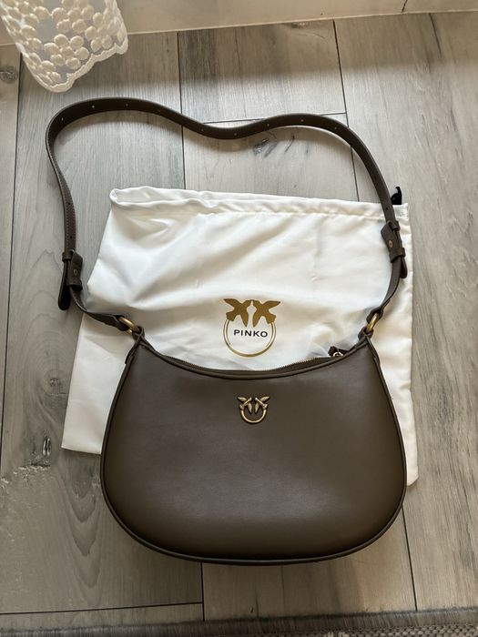 Torebka half moon Pinko khaki