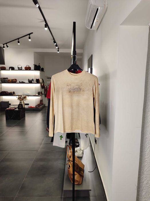 Лонгслів Acne Studios Printed Long Sleeve Sand Beige