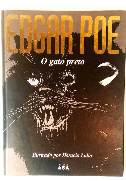 Livro BD Edgar Poe - O gato preto