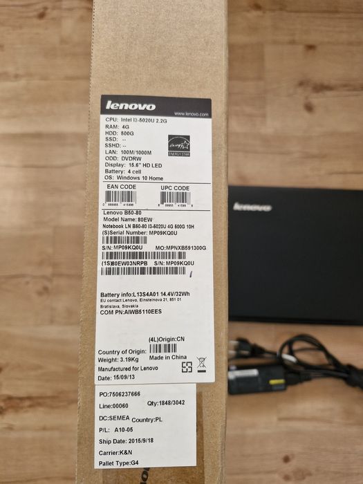 Lenovo B50-80 15,6" HD LED