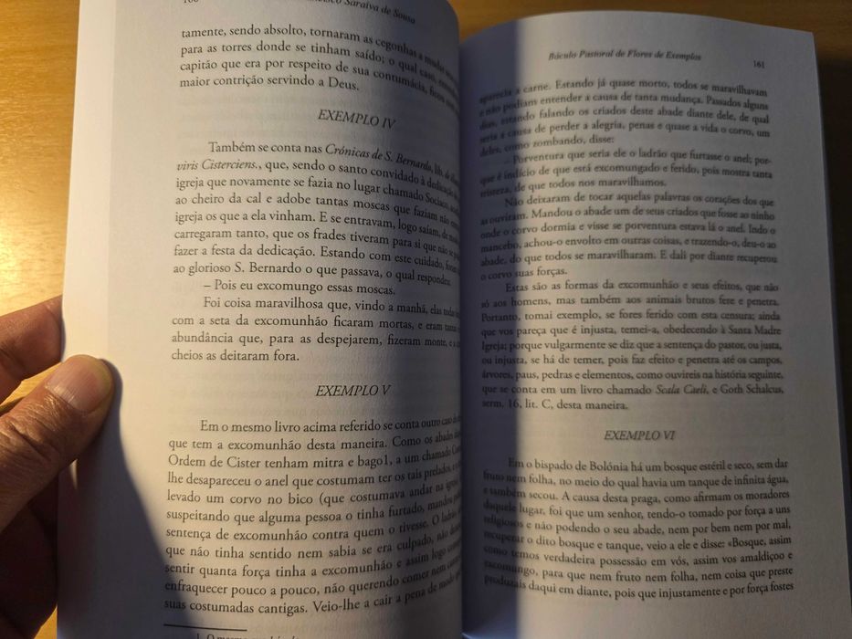 Livro "Báculo Pastoral de Flores de Exemplos" de Francisco Saraiva de Sousa