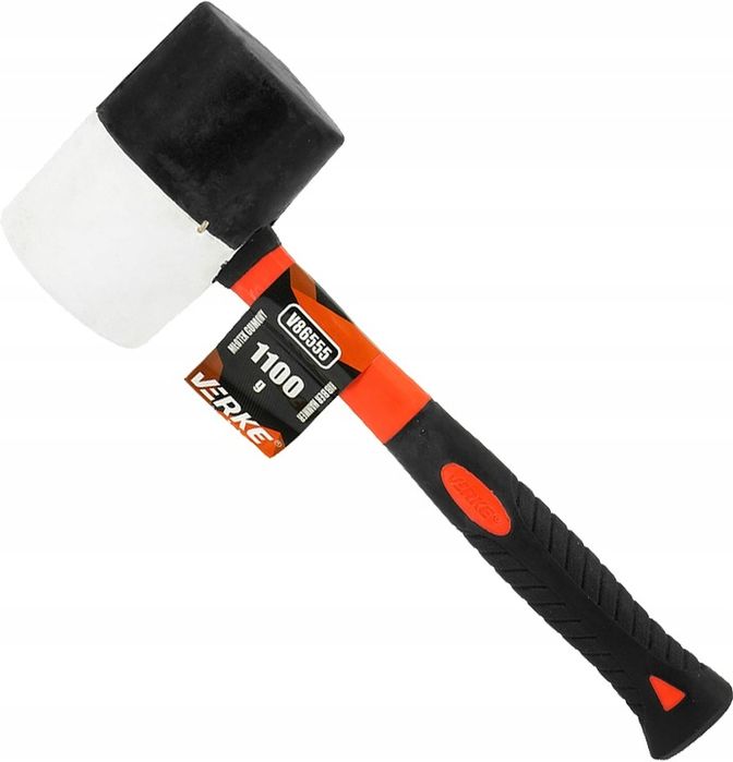 Młotek Gumowy Brukarski Blacharski Do Kostki Brukowej 1100g Fiberglass