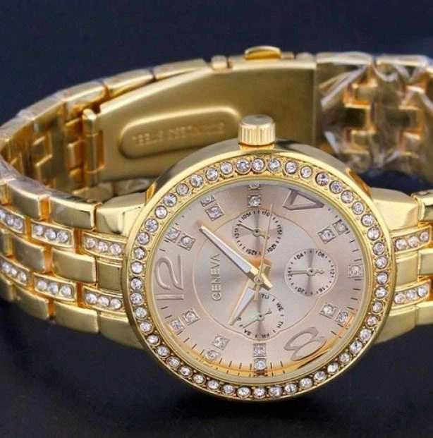 Жіночий годинник Geneva  Gold, наручные женские часы