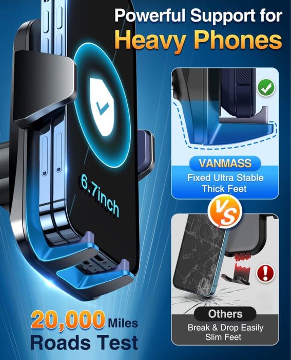 Vanmass samochodowy uchwyt na telefon komórkowy