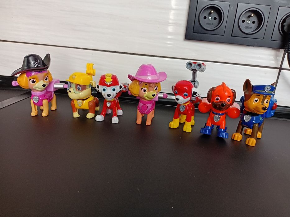 Zabawki psi patrol 7 sztuk