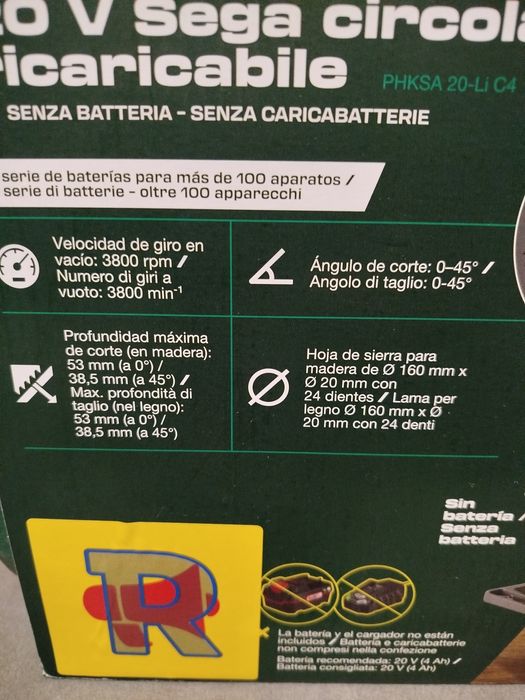 Serra circular a bateria