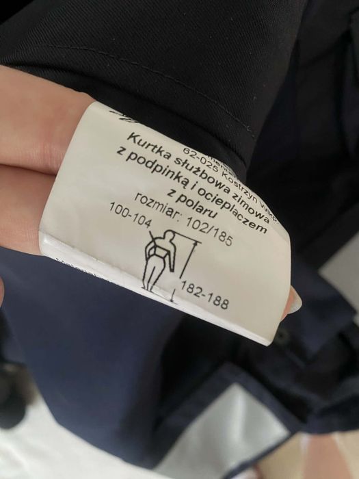 kurtka służbowa zimowa