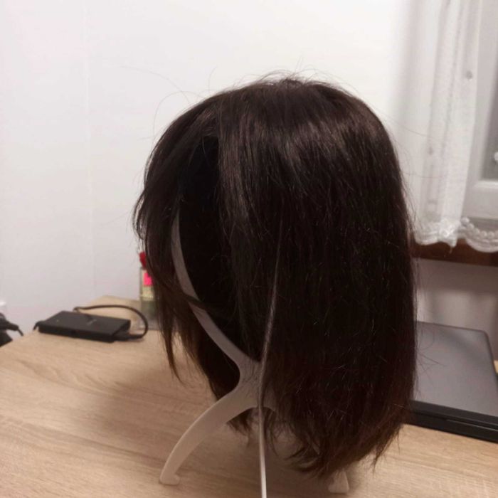 Elegancka peruka z włosa naturalnego - stan idealny, okazja!