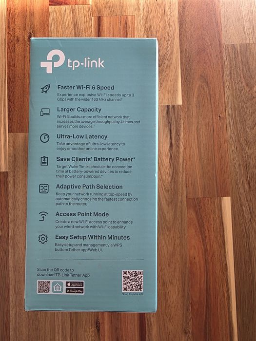 TP-Link AX3000 Mesh Extender Wi-Fi 6 até 5GHz 2402 Mbps