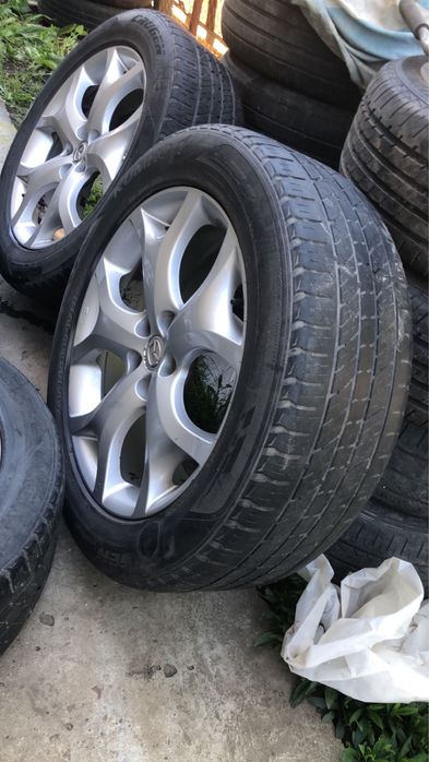 Оригинальные диски с резиной и датчиками mazda cx7 235.55.19 restyling