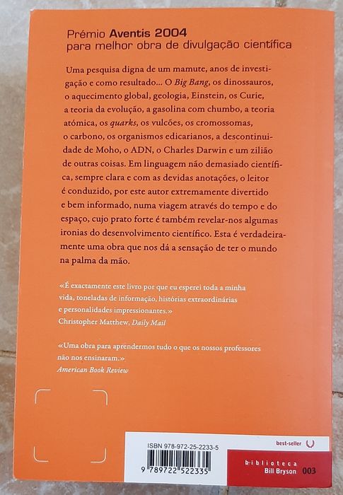 Livro- Breve história de quase tudo