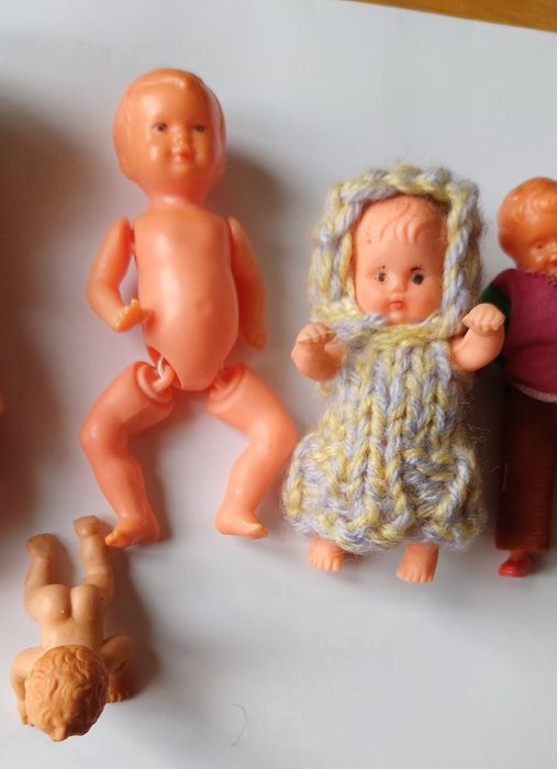 Vintage..starocie. Kolekcja starych malutkich laleczek
