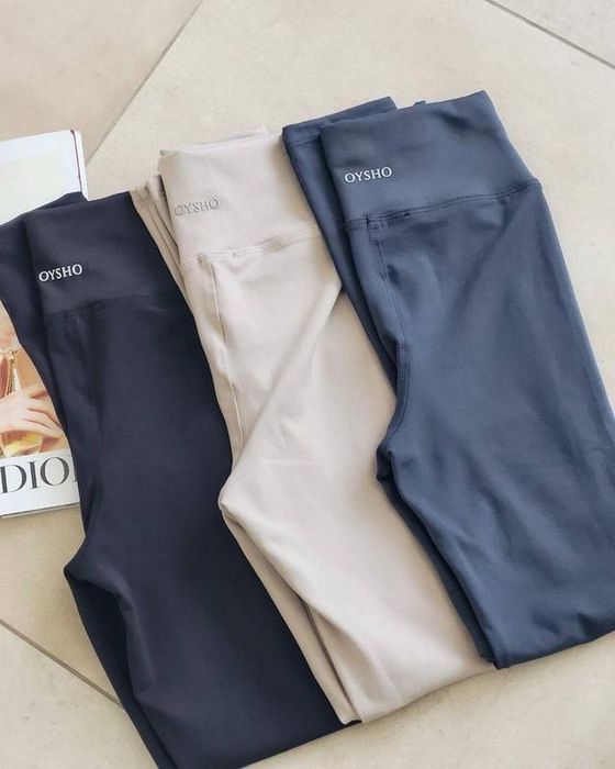 Лосіни Oysho ойшо, з ефектом утяжки, висока посадка, Туреччинна