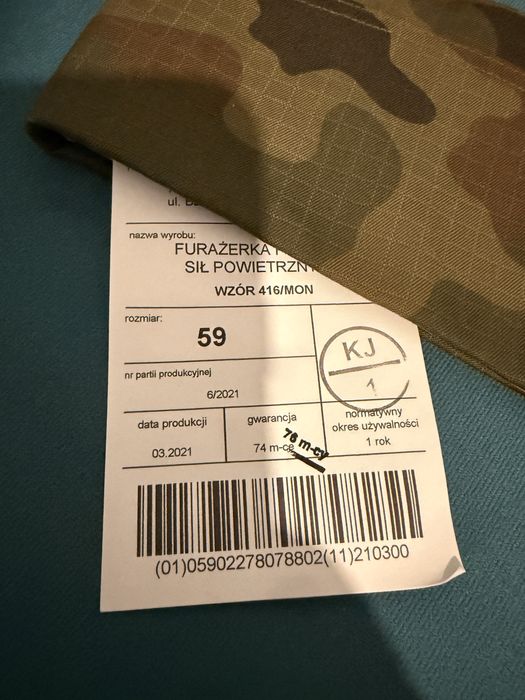 Furażerka nowa moro