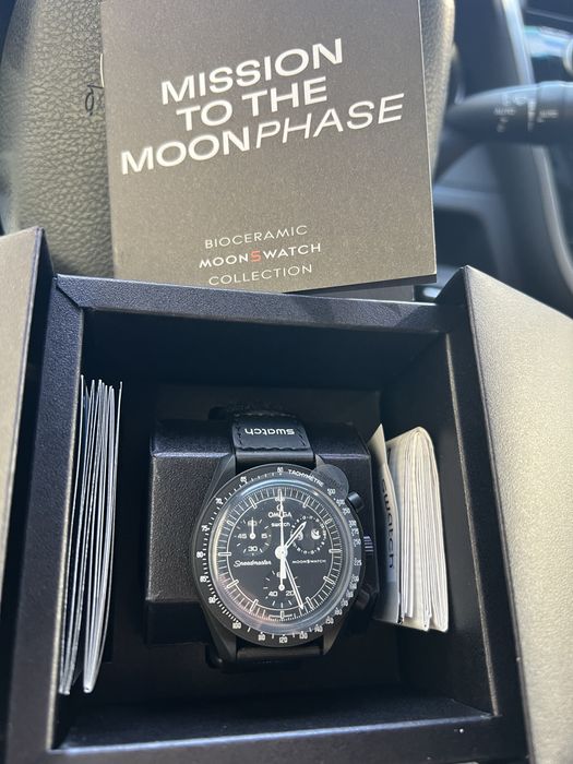 MOONPHASE MOONSWATCH Omega Swatch Snoopy Black в Киеве Original