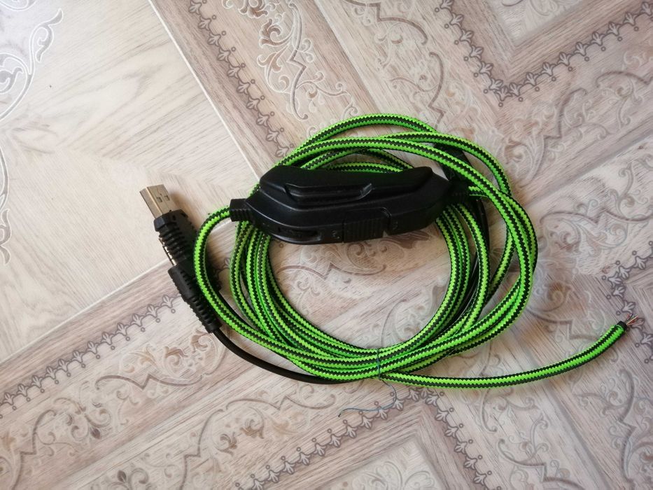 Кабель игровых наушников с пультом