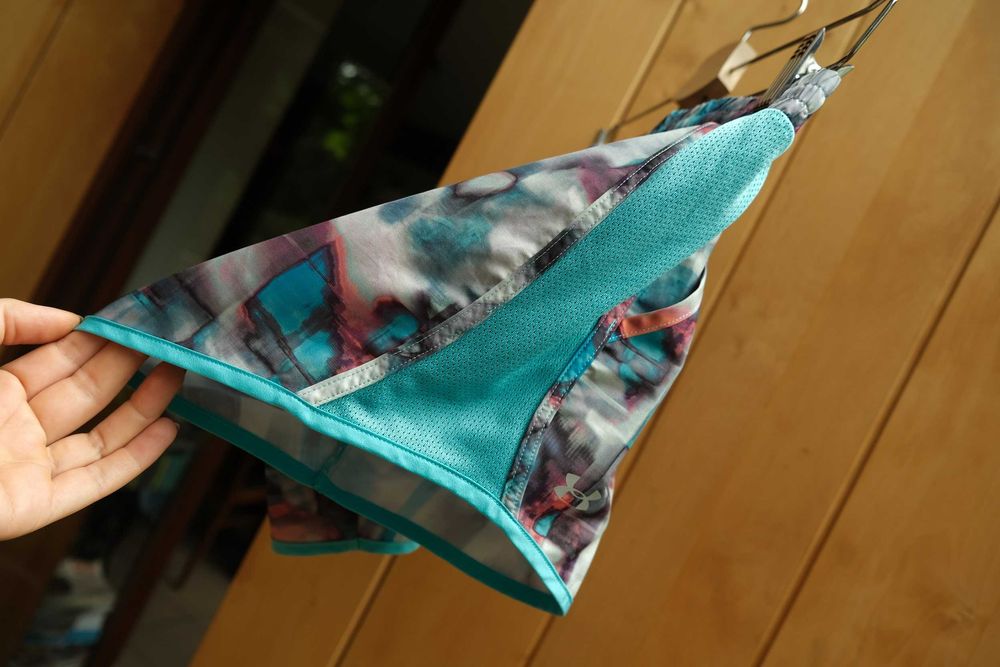 Szorty UA Under armour heatgear turkusowe lekkie sportowe