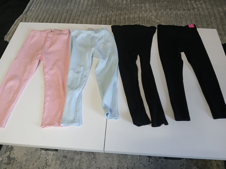 Leginsy prążek 4 pary  110 dziewczynka