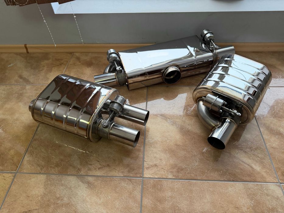 Глушитель банка банки вихлопу на вихлоп із вакуумною заслонкою