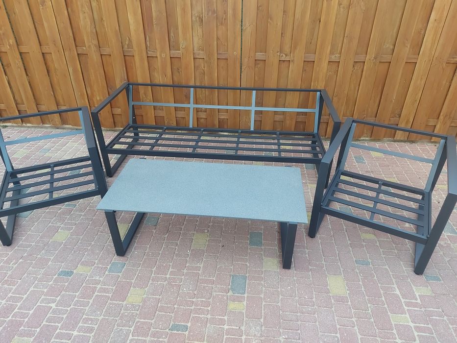 Fotel Vonge nowy czarny antracyt poduszki.Zimowa cena.