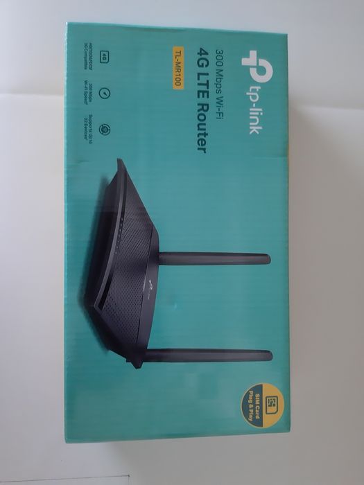 Router 4G LTE TP-Link TL-MR100 (Como Novo) + Antenas Extra