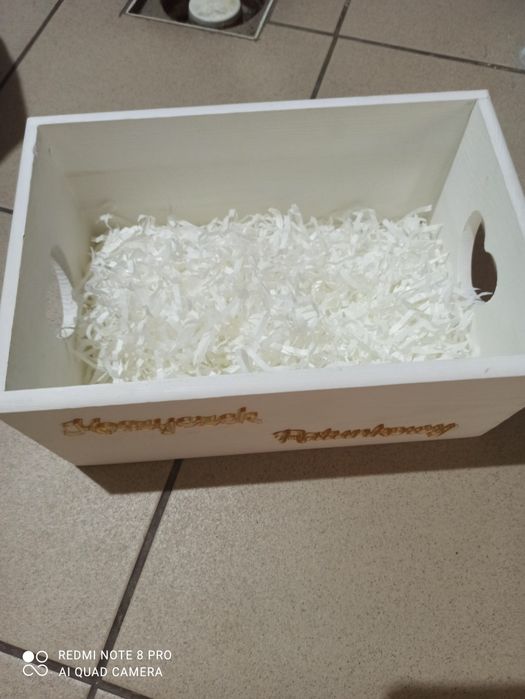 Pudełko ślubne na koperty,pudełko na obrączki i koszyczek ratunkowy komplet