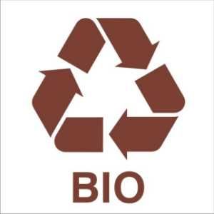 Pojemnik na Śmieci Odpady Pojemnik Kosz 240L Brąz BIO Segregacja Kubeł