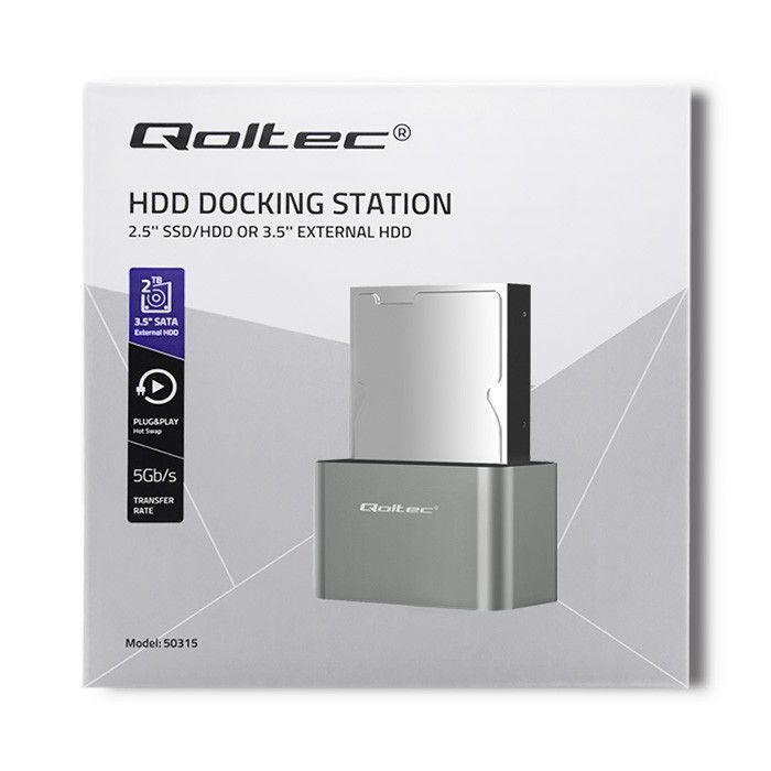 Stacja dokująca dysków HDD/SSD 2.5''/3.5'' SATA I II III USB 3.0 50315
