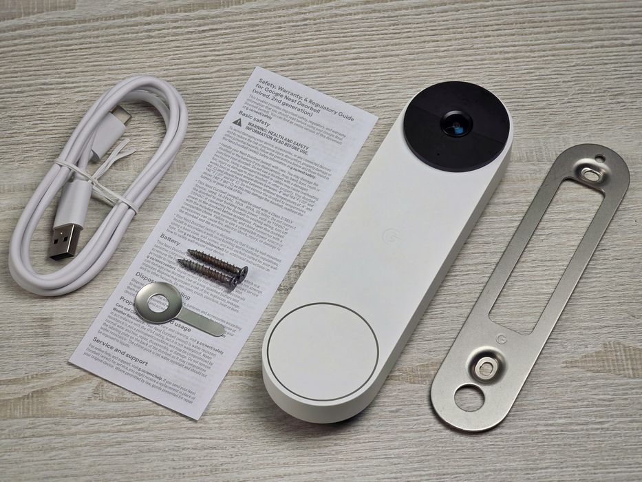 Розумний домофон Google Nest Doorbell 2nd Gen Battery - White (GWX3T)
