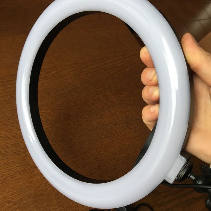 Кільцева лампа селфі-лампа 26 см зі штативом