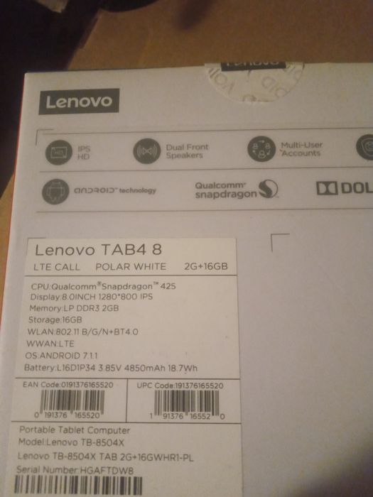 Pudełko od laptopa lenovo n3350