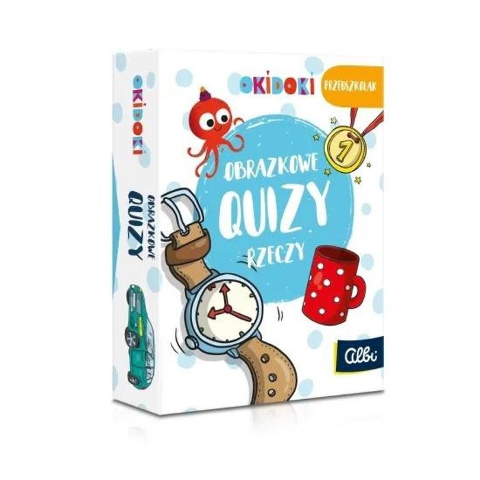 Obrazkowe quizy. Rzeczy 3+ OKIDOKI ,95x130 mm