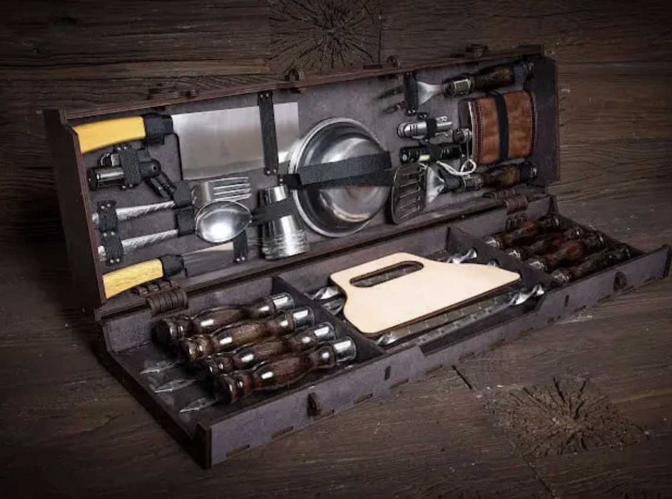 Набір шампурів у кейсі! Набор шампуров вкейсе! Супер подарунок!