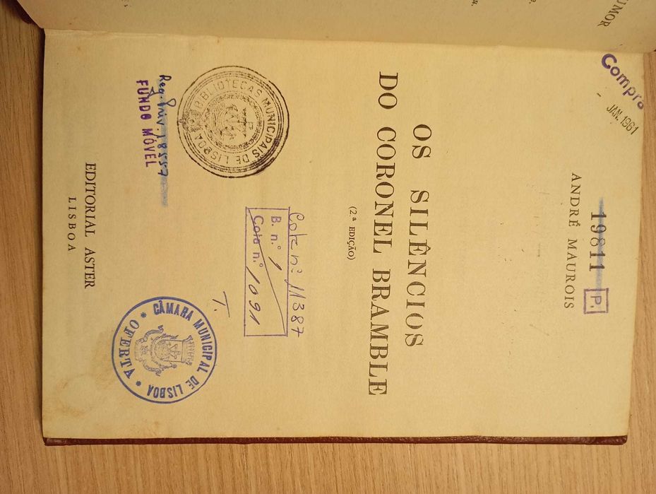 Os Silêncios do Coronel Bramble, André Maurois - Segunda Edição