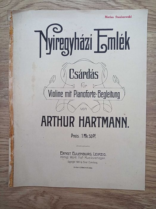 Nuty          Nyiregyhazi Emlek Csardas Arthur Hartmann
