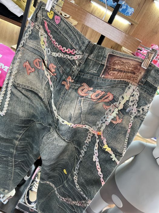 ‼️Знижка‼️Джинси Acne Studios Candy Chain Print