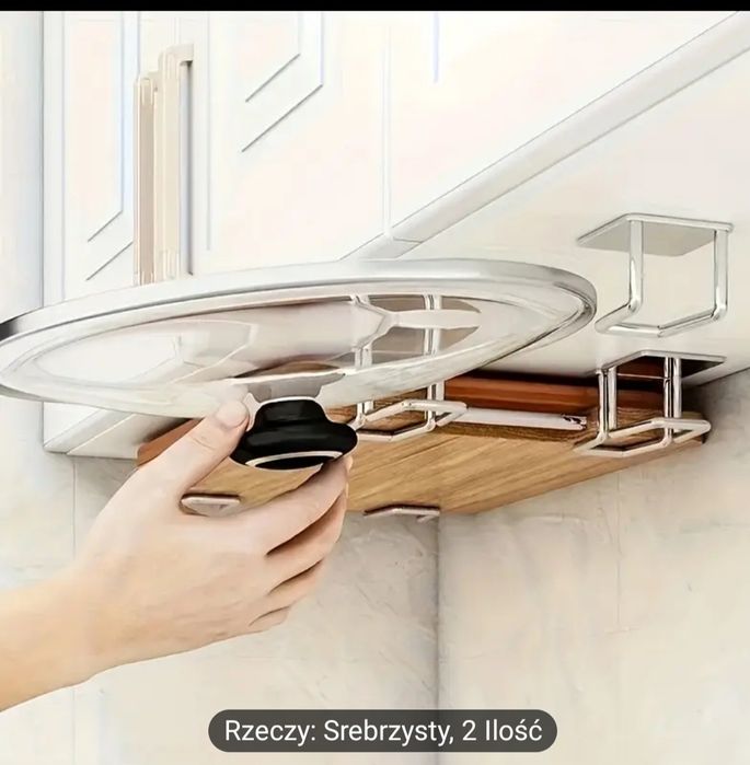 Uchwyty do zlewu na gąbki.