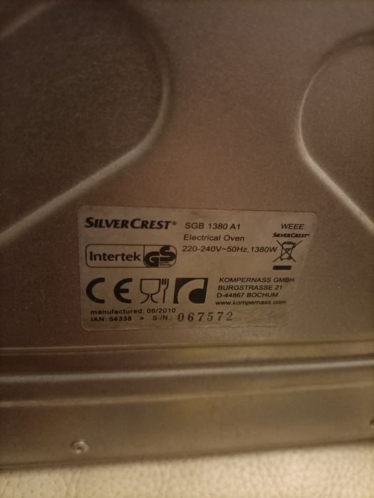 Forno de Bancada da Marca Silver Crest em Bom Estado