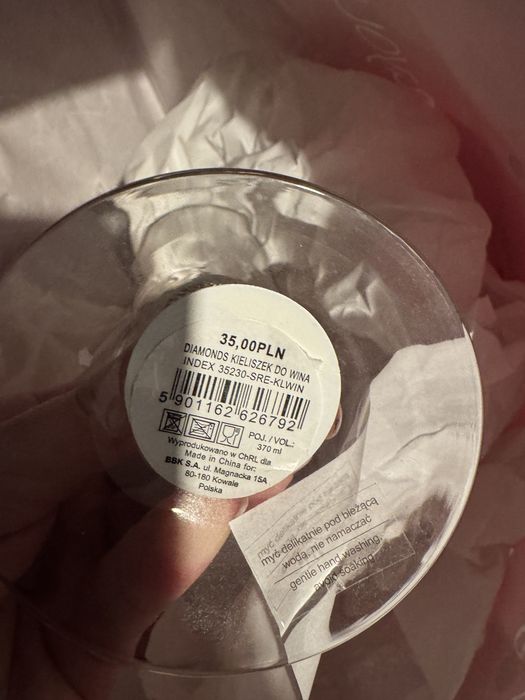 Zestaw nowych pięknych kieliszkow i wysokich szklanek home & you