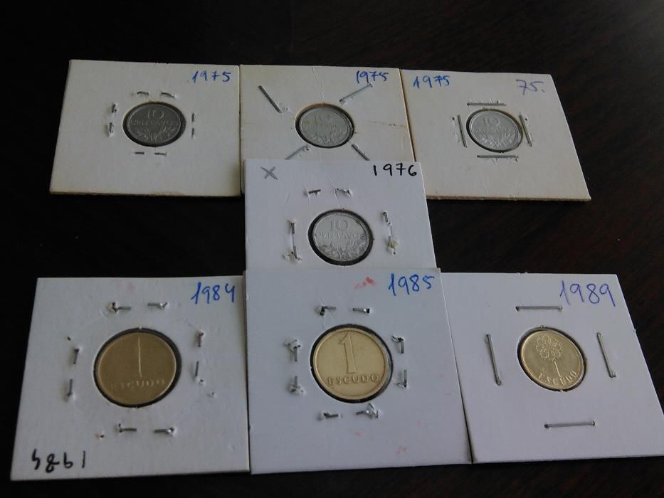 Moedas com eixo deslocado/defeito de cunhagem/erros de cunho (são 21)*