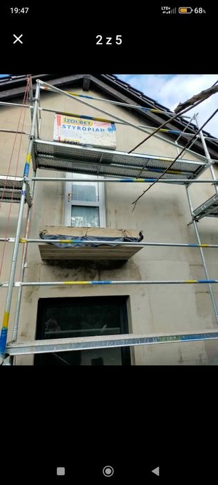 Rusztowania elewacyjne  120 m2