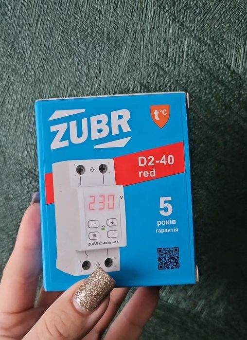 Реле напруги d2-40red zubr реле напряжения