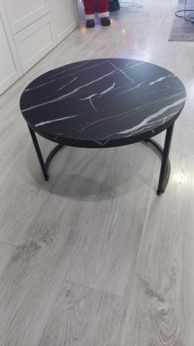 Stolik kawowy - czarny marmurek