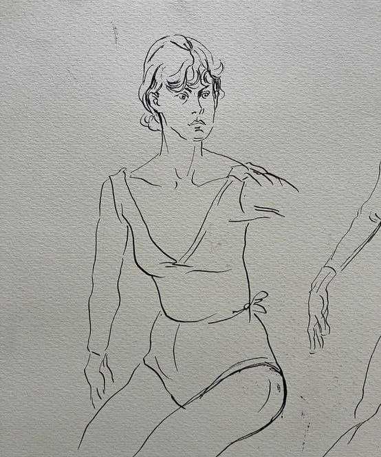 Малюнок "Балерини",1987рік. Художник Зіновій Кецало.