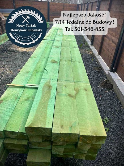 Kantówki Belki Legary 7/14 70x140 5m 6m Wkręty Skład Drewna Tartak