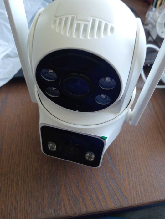 Câmara Vigilância Solar WiFi SZSINOCAM QW8 – Lente Dupla & 4K