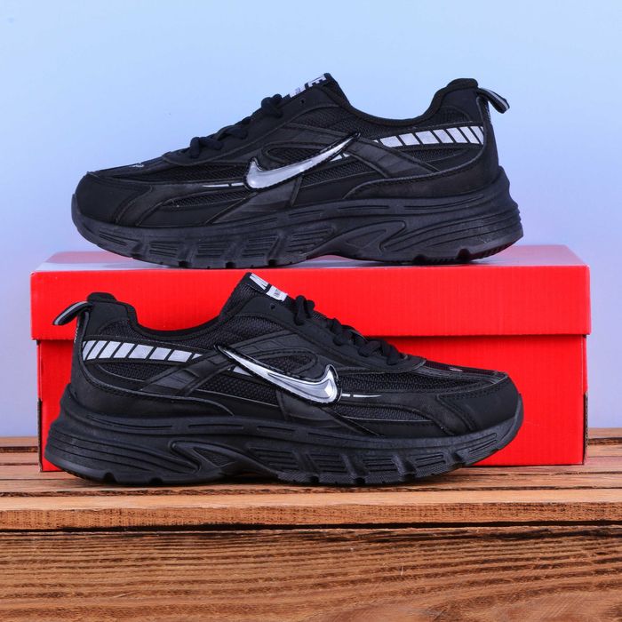 (2268) Кросівки Nike Initiator чорні з білим лого (37-41) найк