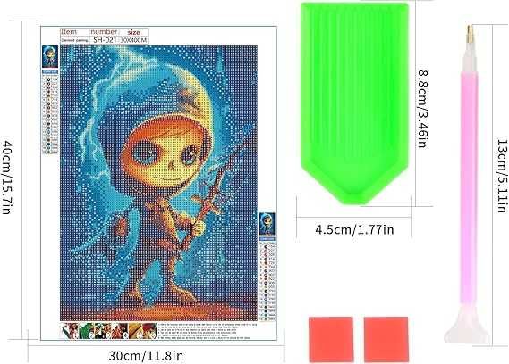 Zestaw do malowania diamentami 5D, zestaw do malowania po numerach