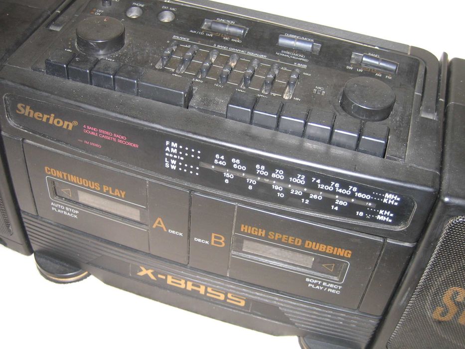 Wieża z głośnikami - lata 90-te - korektor - SHERION SH-202