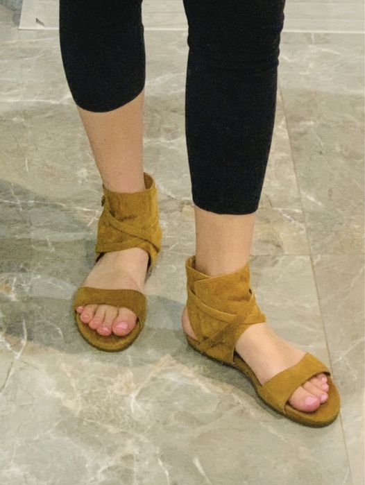 Buty skórzane brązowe